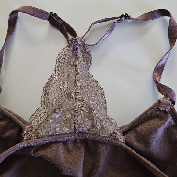 Danskin Lace Racer-Back Athletic Bra - Picture 3 of 7